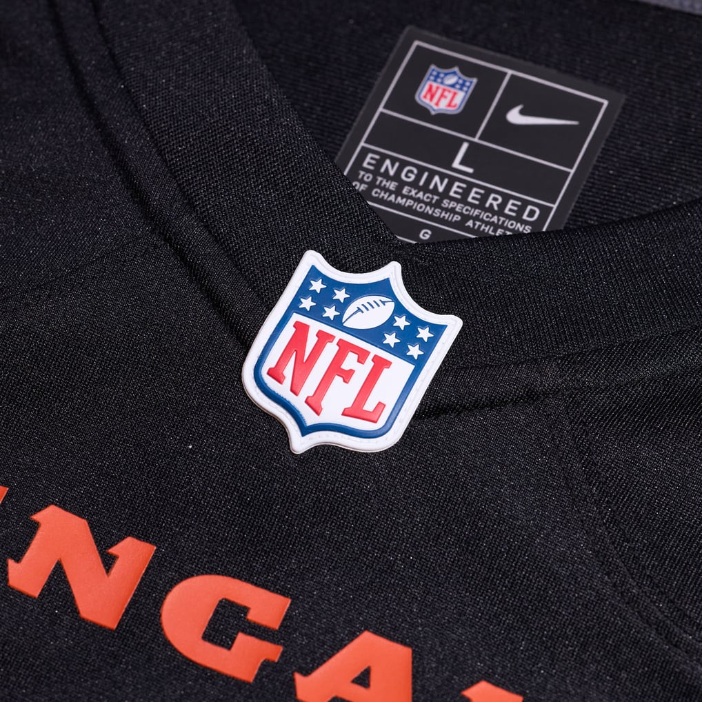 Men's Cincinnati Bengals Nike Black Game Custom Jersey - Image 5