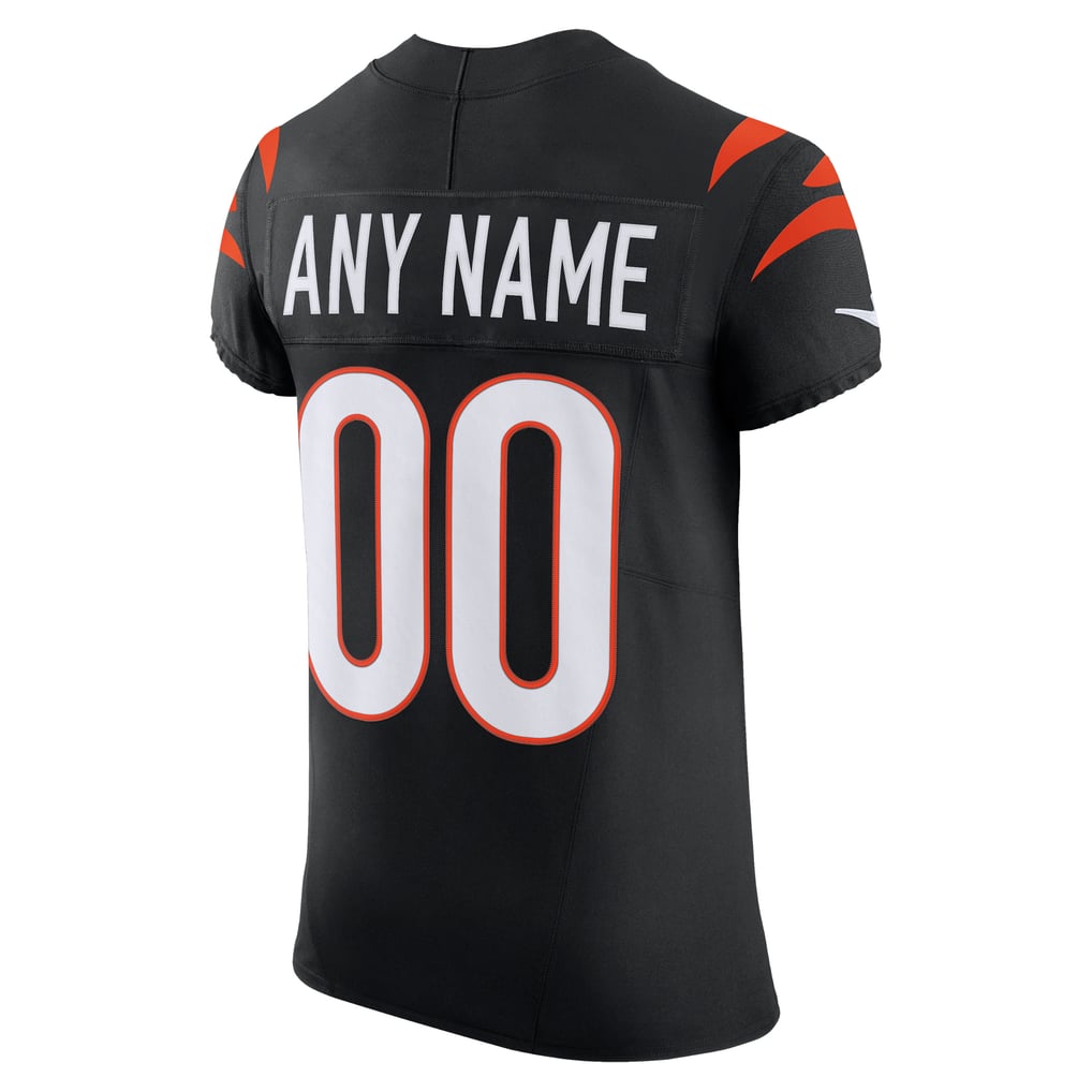 Men's Cincinnati Bengals Nike Black Team Vapor F.U.S.E. Elite Custom Jersey - Image 4