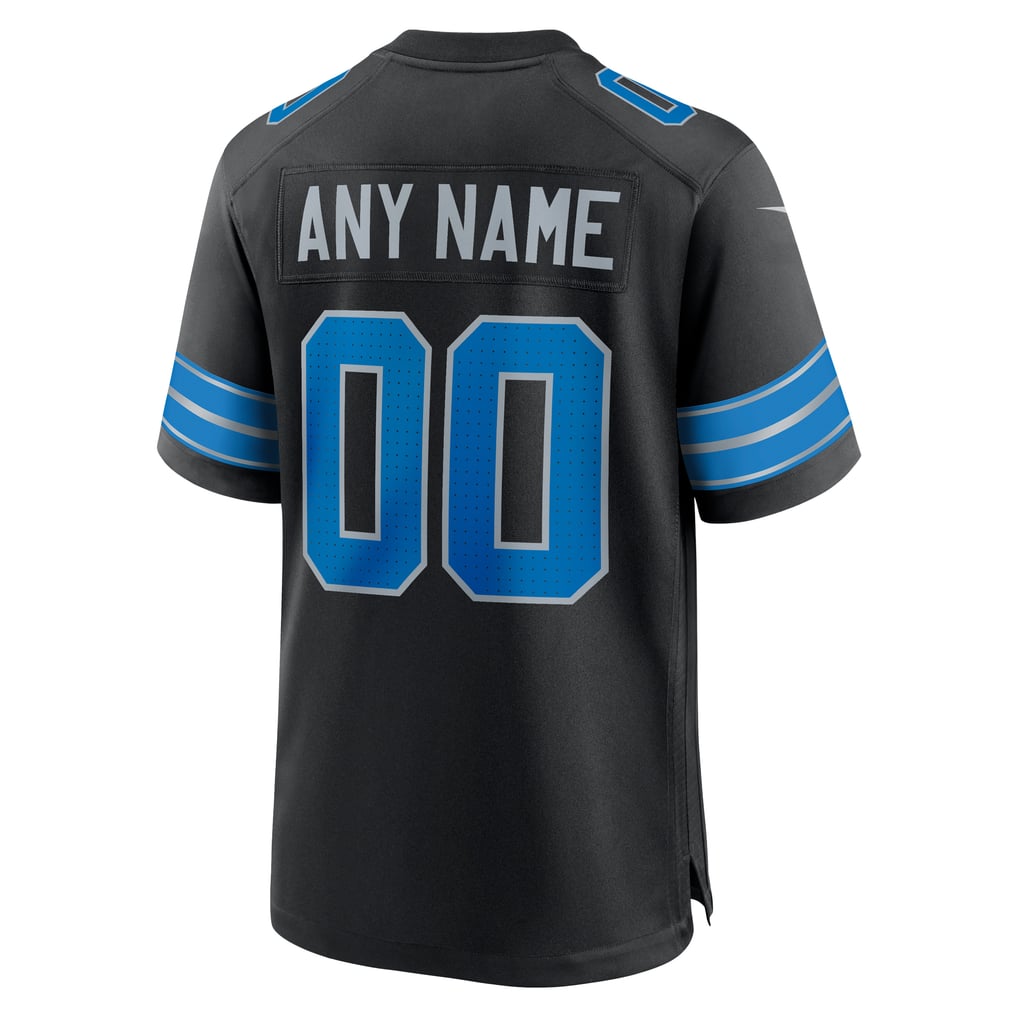 Men's Detroit Lions  Nike Black Alternate Custom Game Jersey - Image 4