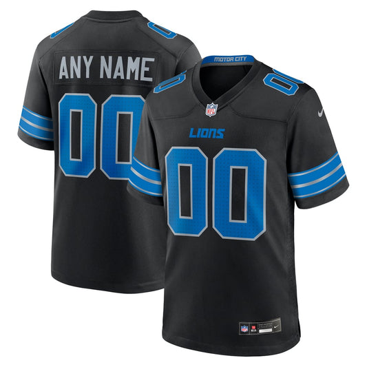Men's Detroit Lions  Nike Black Alternate Custom Game Jersey - Image 1