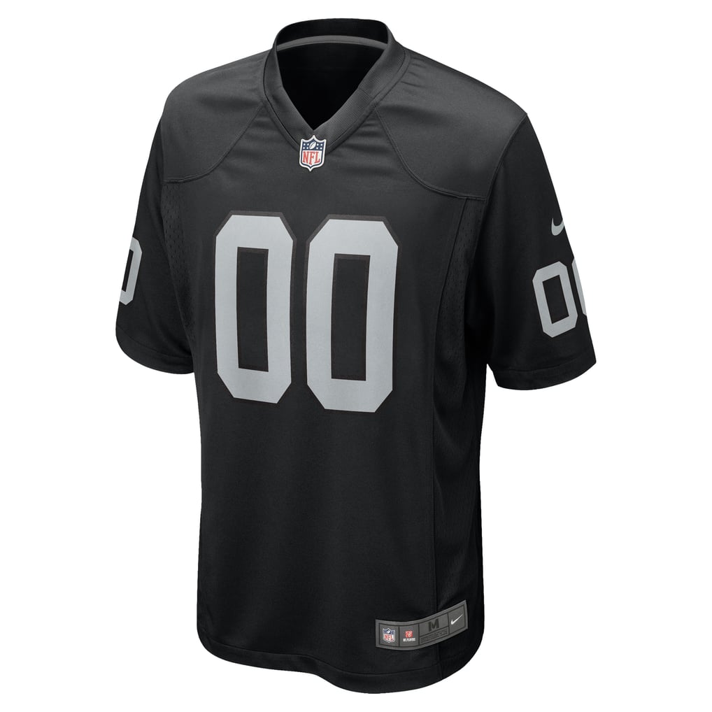 Men's Las Vegas Raiders Nike Black Custom Game Jersey - Image 3
