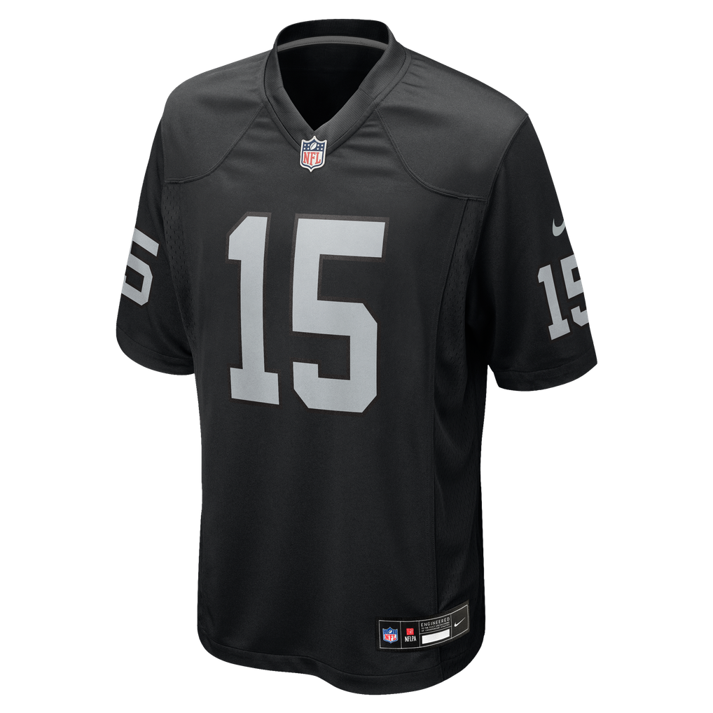Men's Las Vegas Raiders Fernando Mendoza Nike Black Team Game Jersey - Image 3