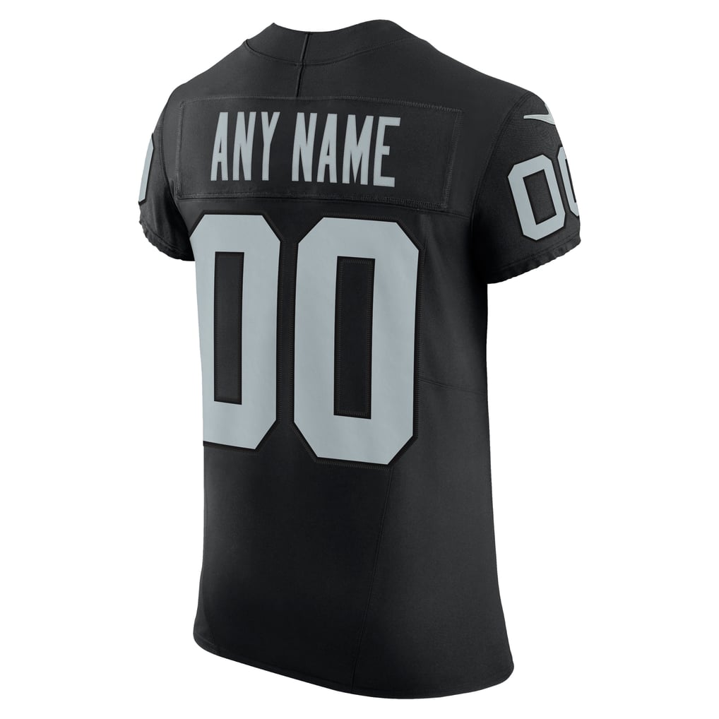 Men's Las Vegas Raiders Nike Black Vapor F.U.S.E. Elite Custom Jersey - Image 4