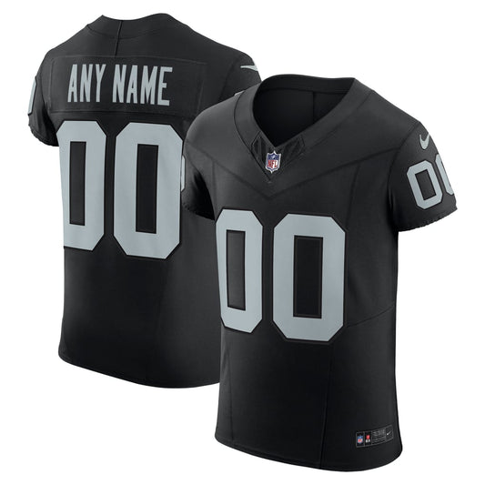 Men's Las Vegas Raiders Nike Black Vapor F.U.S.E. Elite Custom Jersey - Image 1