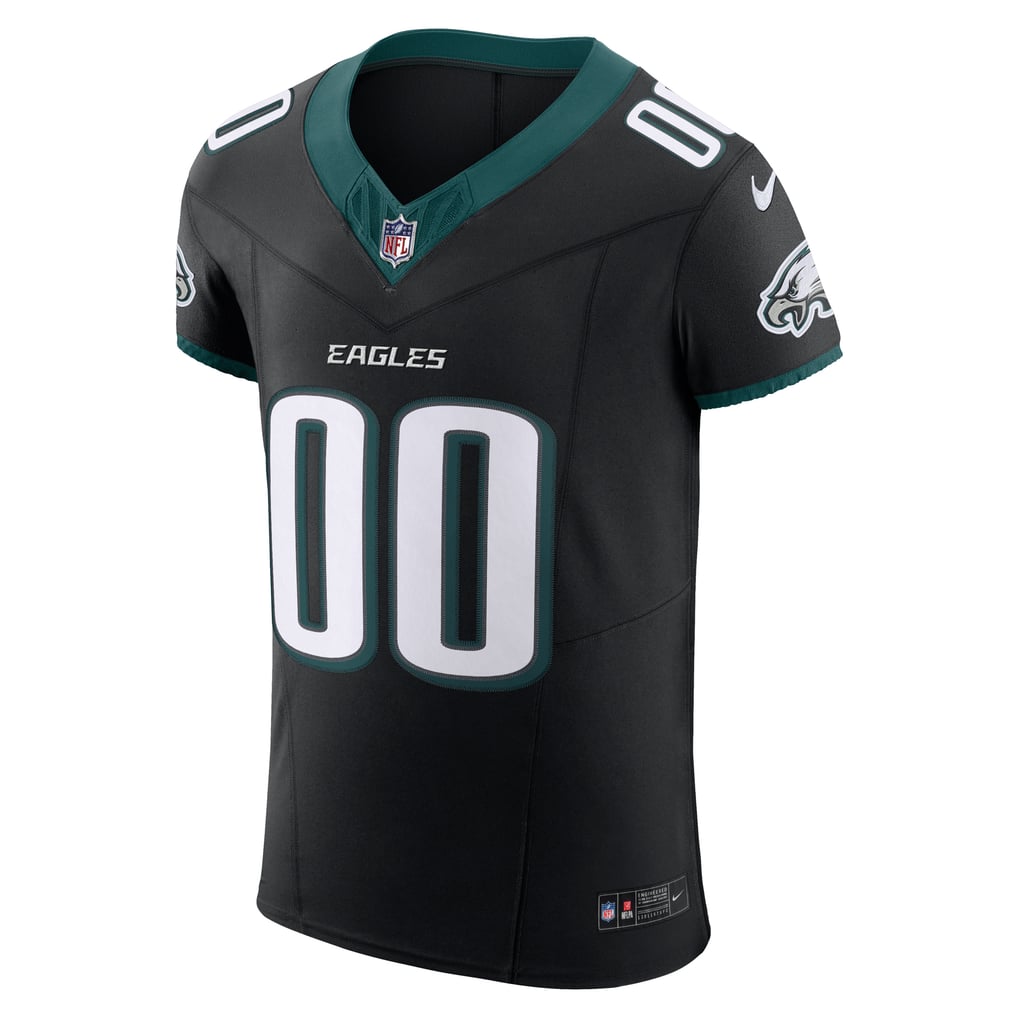 Men's Philadelphia Eagles Nike  Black Alternate Vapor F.U.S.E. Elite Custom Jersey - Image 3