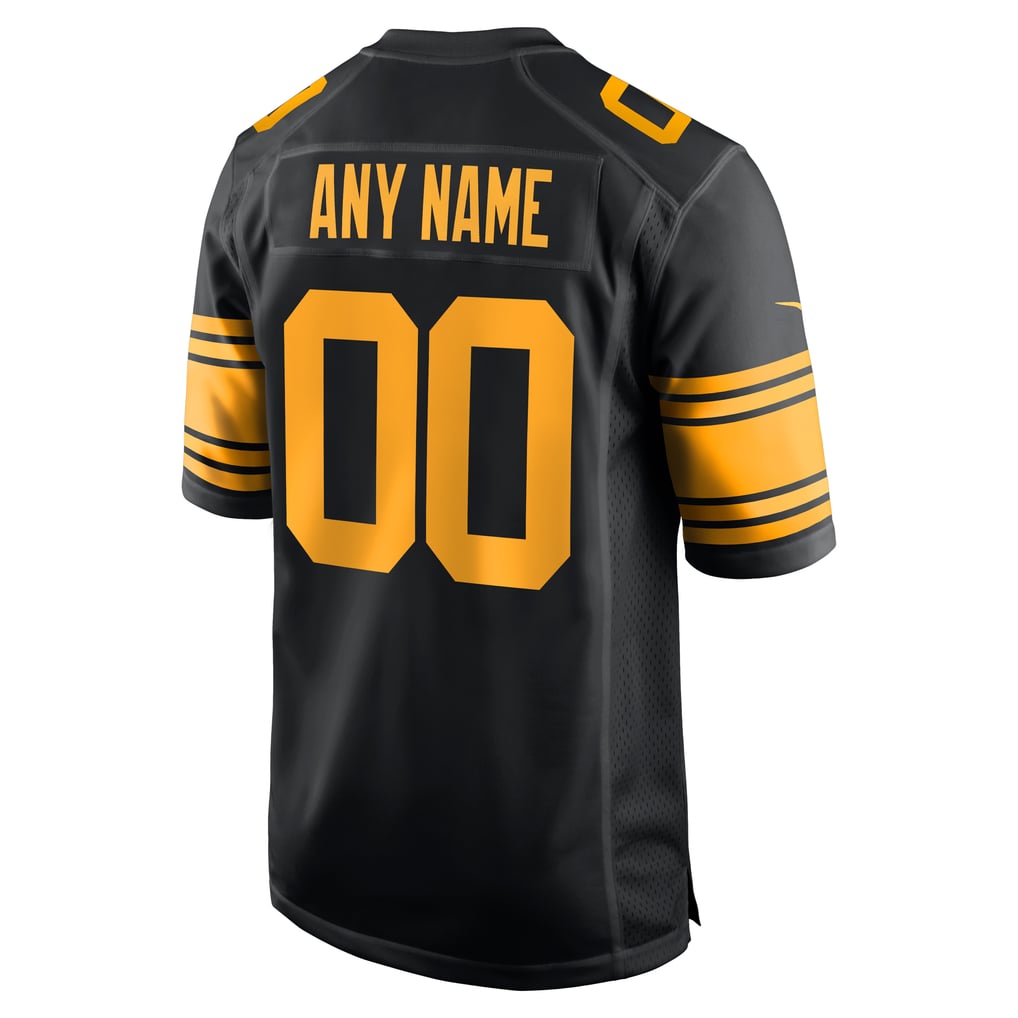 Men's Pittsburgh Steelers  Nike Black Alternate Custom Game Jersey - Image 4