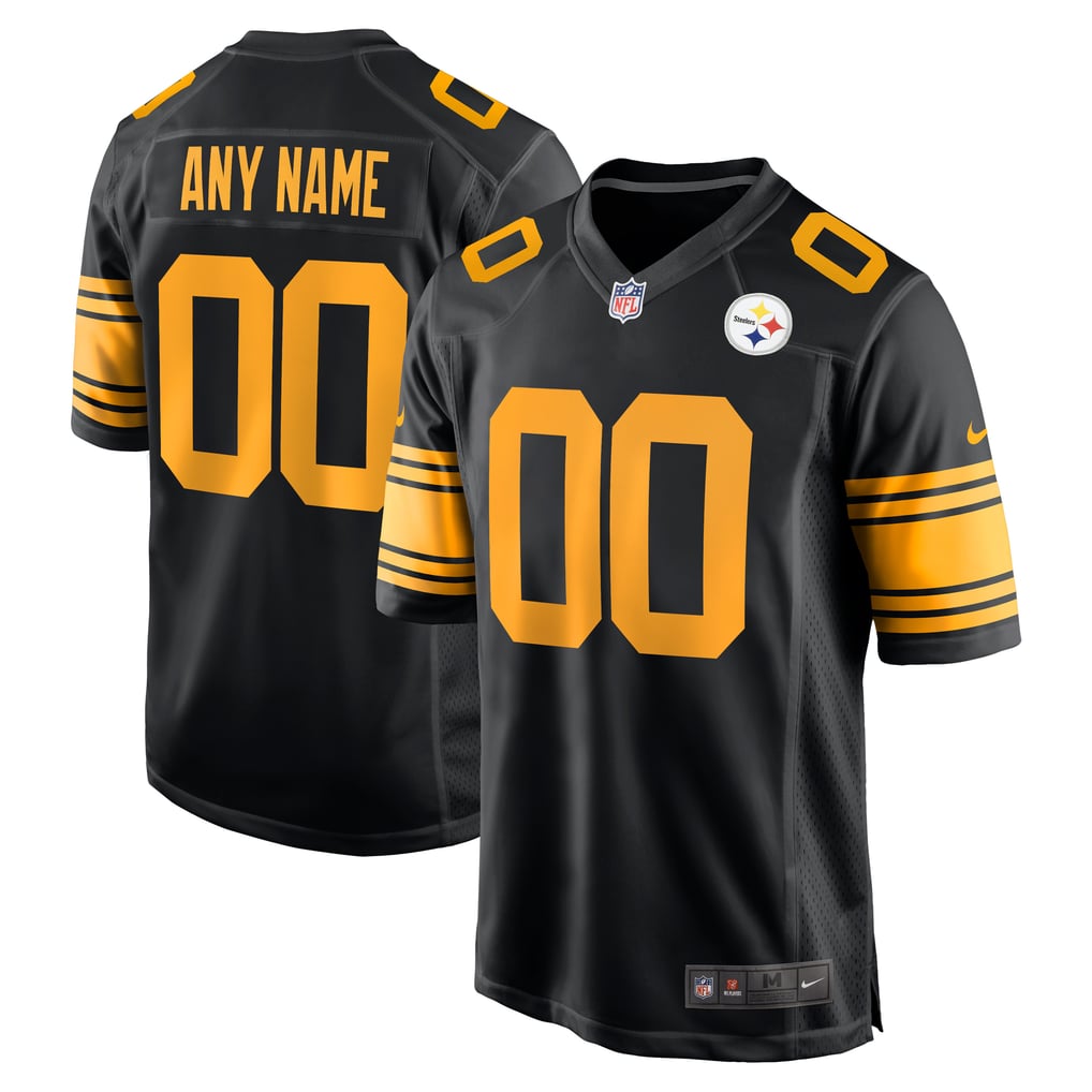 Men's Pittsburgh Steelers  Nike Black Alternate Custom Game Jersey - Image 1