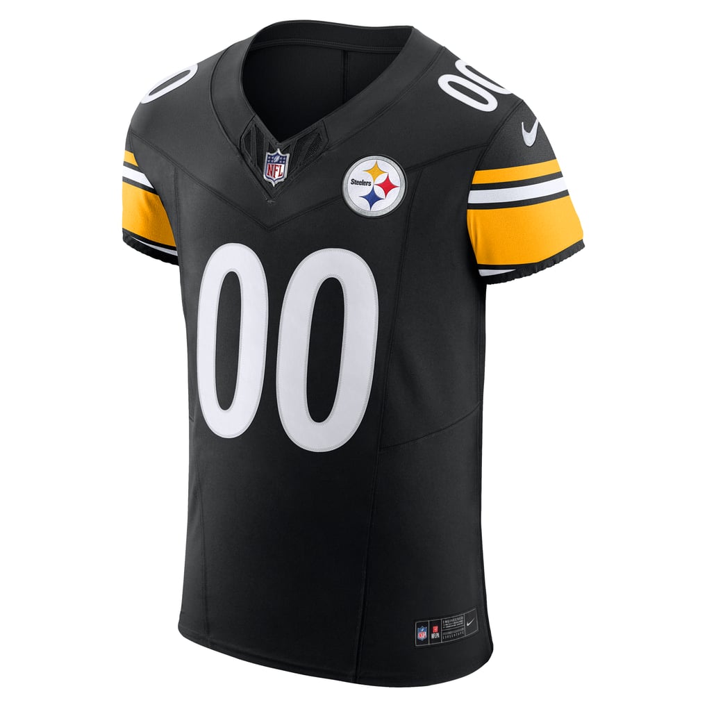 Men's Pittsburgh Steelers Nike Black Vapor F.U.S.E. Elite Custom Jersey - Image 3