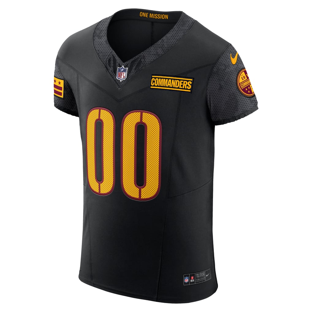 Men's Washington Commanders  Nike Black Alternate Vapor F.U.S.E. Elite Custom Jersey - Image 3