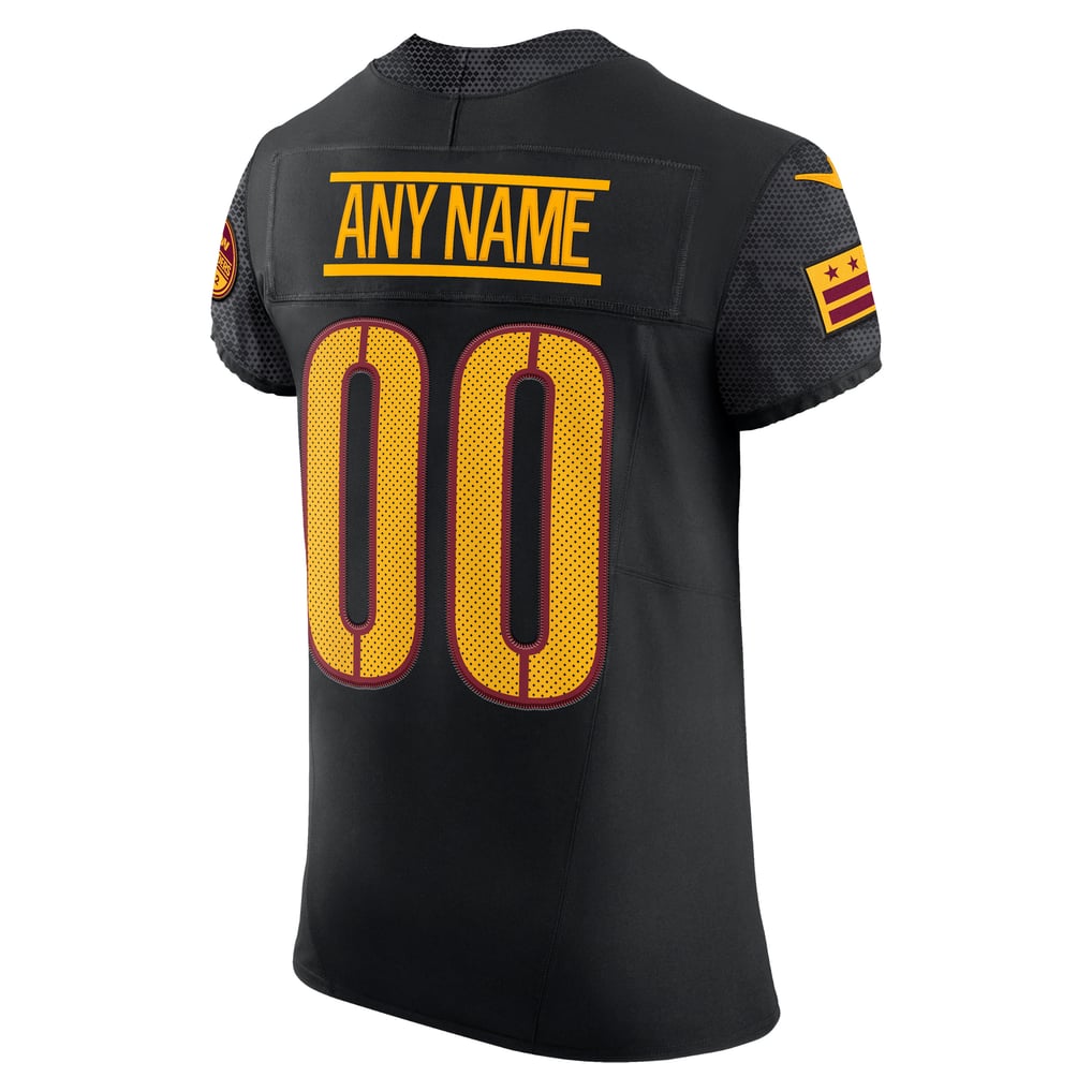 Men's Washington Commanders  Nike Black Alternate Vapor F.U.S.E. Elite Custom Jersey - Image 4