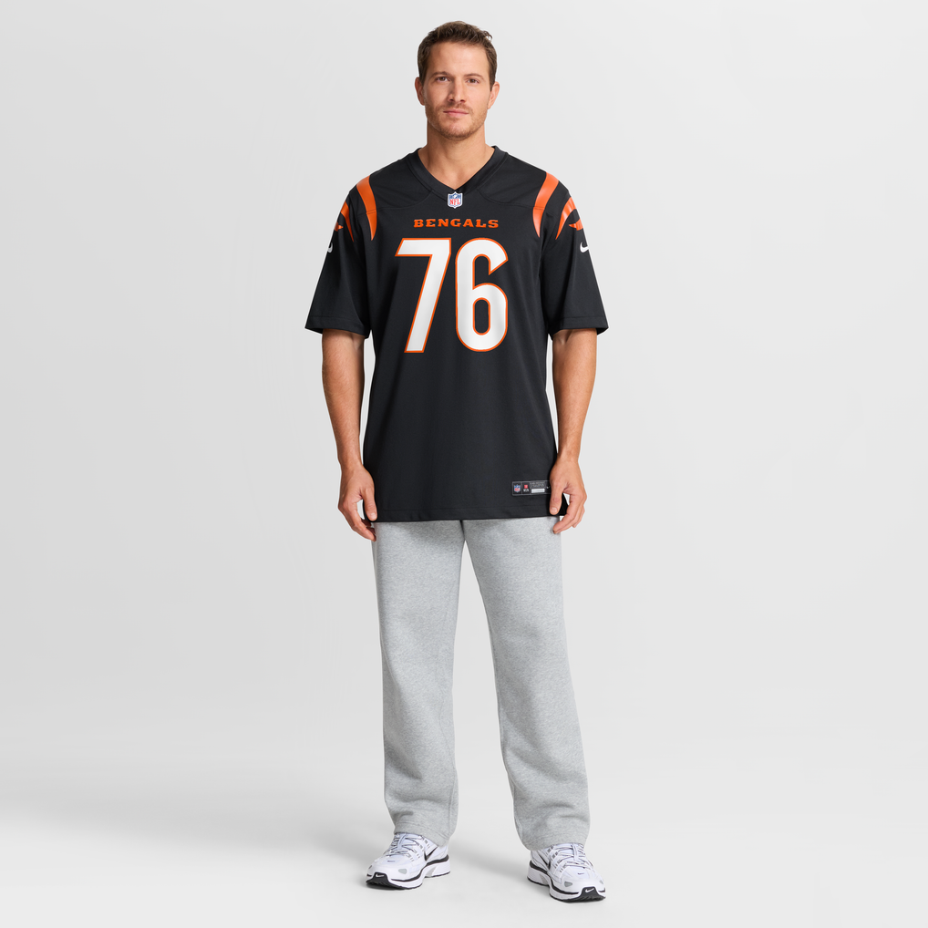 Men's Cincinnati Bengals Blake Freeland Nike Black Team Game Jersey - Image 3