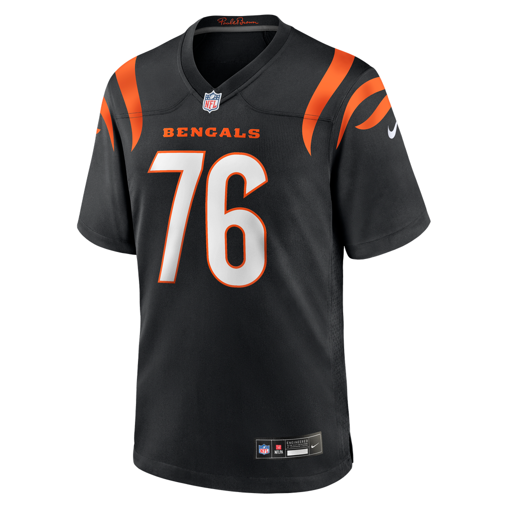 Men's Cincinnati Bengals Blake Freeland Nike Black Team Game Jersey - Image 5
