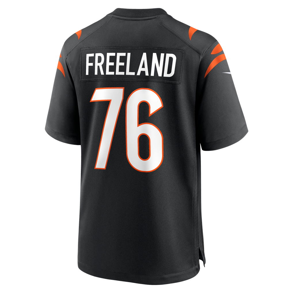 Men's Cincinnati Bengals Blake Freeland Nike Black Team Game Jersey - Image 6