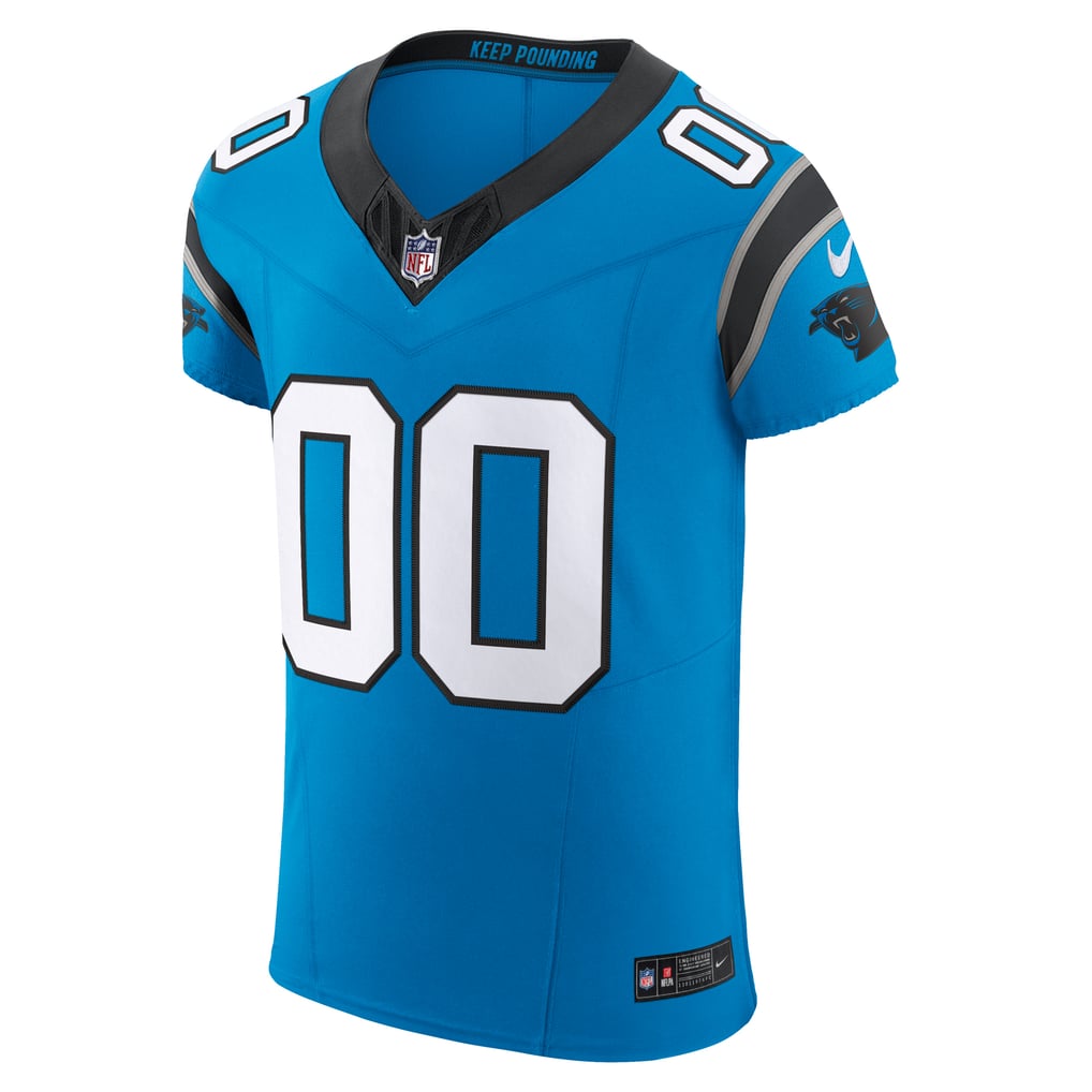 Men's Carolina Panthers Nike Blue Vapor F.U.S.E. Elite Custom Jersey - Image 3