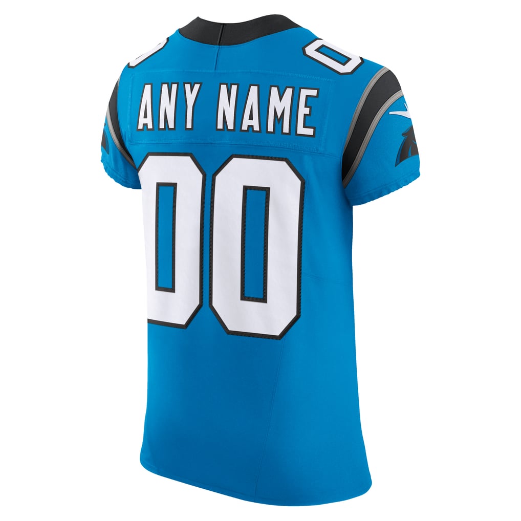 Men's Carolina Panthers Nike Blue Vapor F.U.S.E. Elite Custom Jersey - Image 4