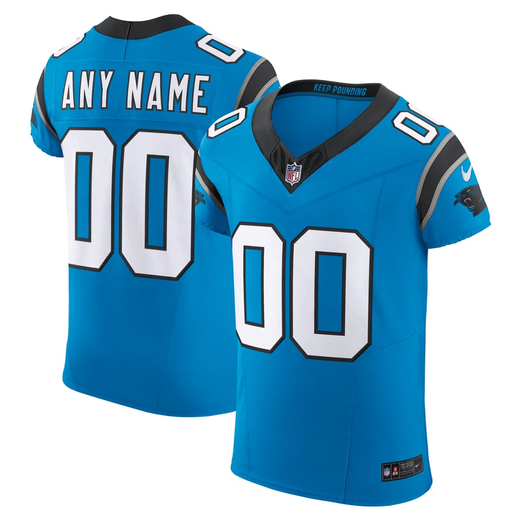Men's Carolina Panthers Nike Blue Vapor F.U.S.E. Elite Custom Jersey - Image 1