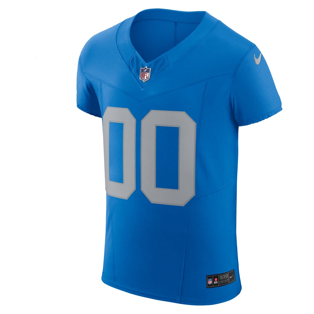 Men's Detroit Lions Nike  Blue Alternate Vapor F.U.S.E. Elite Custom Jersey - Image 3