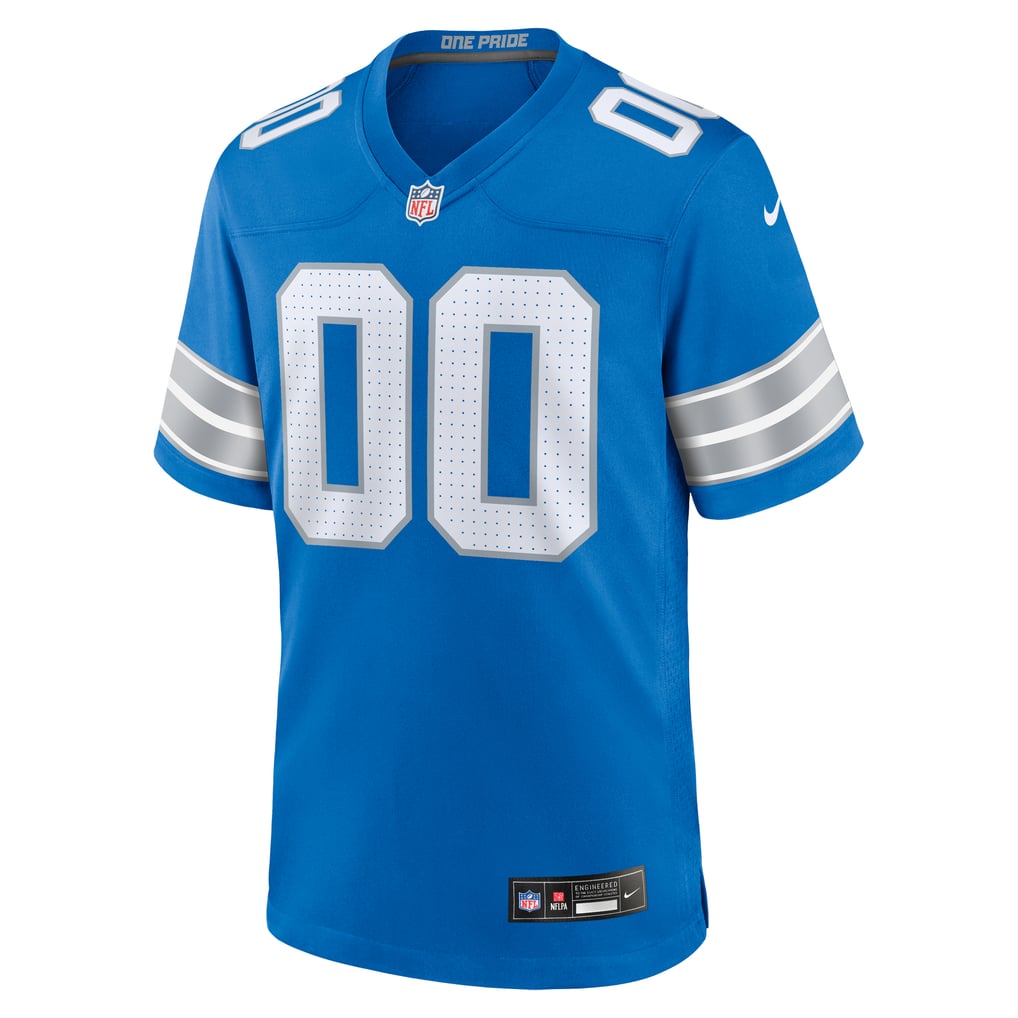 Men's Detroit Lions  Nike Blue Custom Game Jersey - Image 3