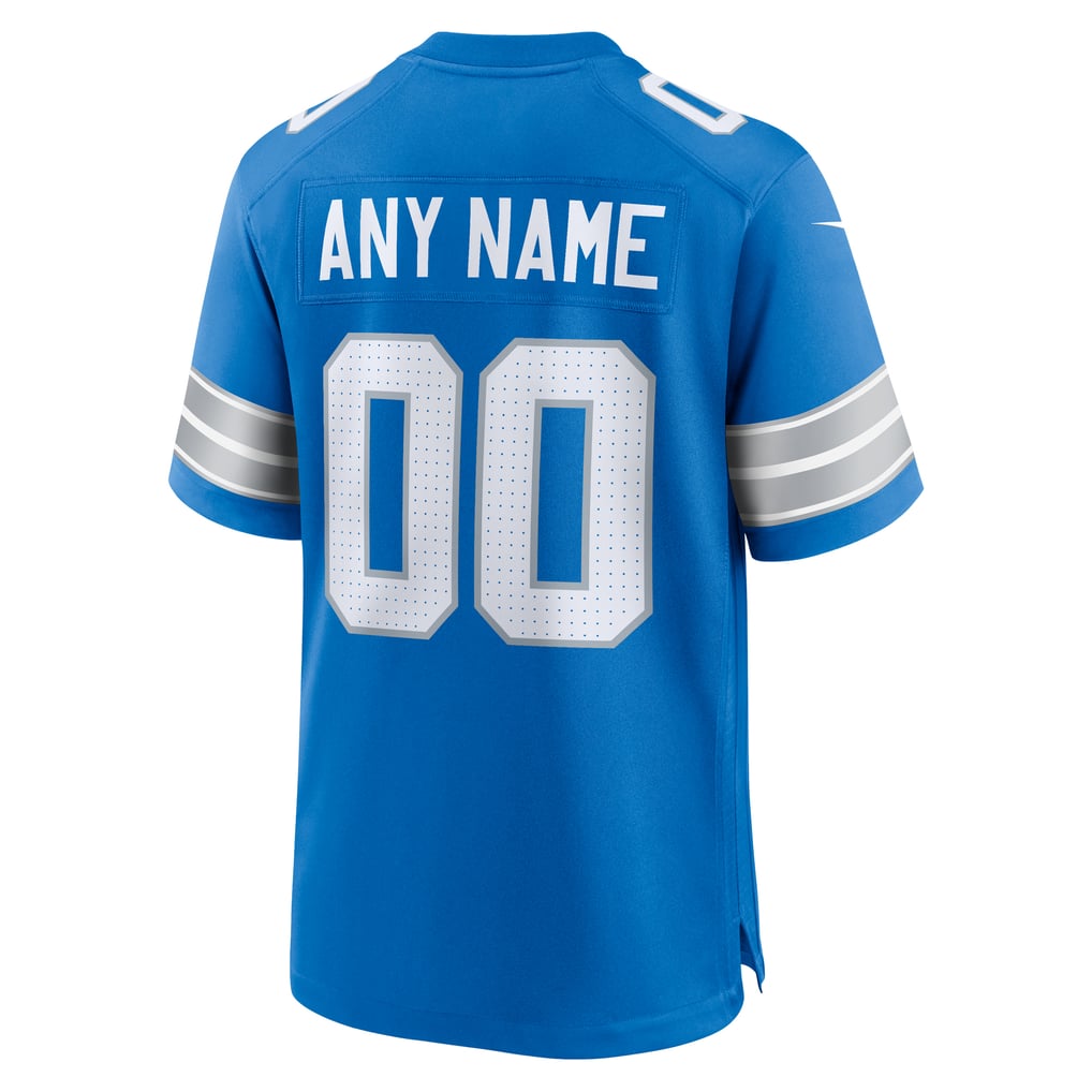 Men's Detroit Lions  Nike Blue Custom Game Jersey - Image 4
