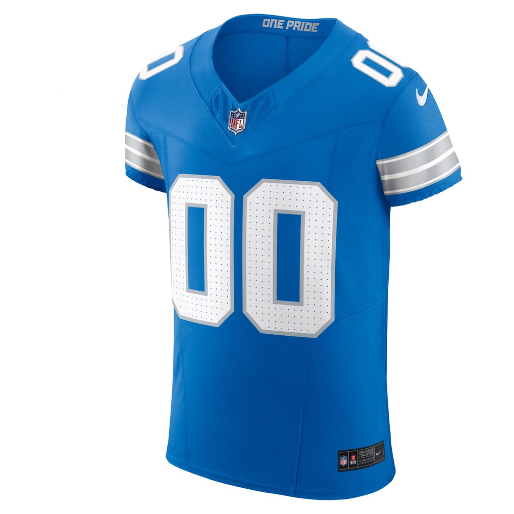Men's Detroit Lions Nike  Blue Team Vapor F.U.S.E. Elite Custom Jersey - Image 3