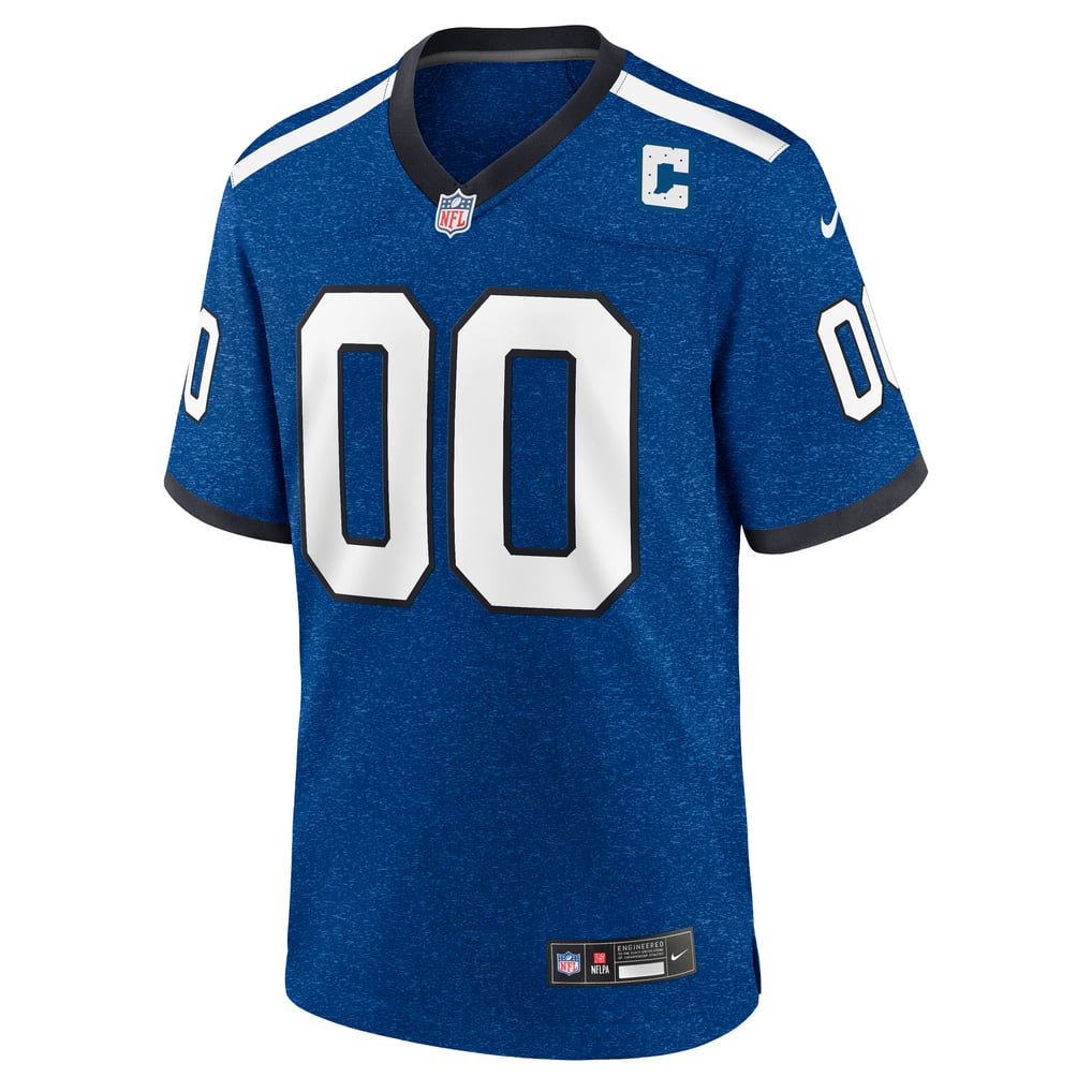 Men's Indiana Nights Indianapolis Colts  Nike Blue Alternate Custom Game Jersey - Image 3
