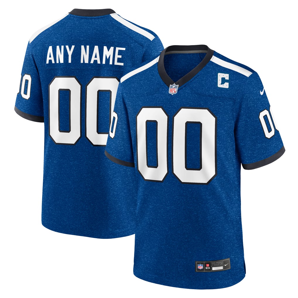 Men's Indiana Nights Indianapolis Colts  Nike Blue Alternate Custom Game Jersey - Image 1