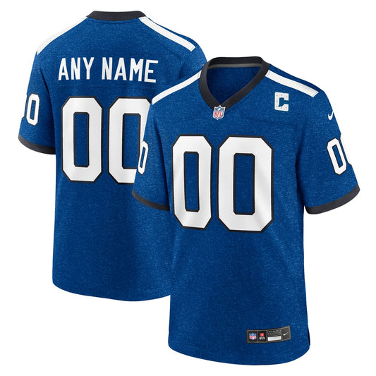 Men's Indiana Nights Indianapolis Colts  Nike Blue Alternate Custom Game Jersey - Image 1