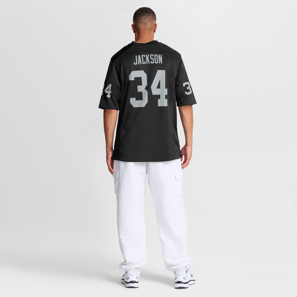 Men's Las Vegas Raiders Bo Jackson Nike Black Game Retired Player Jersey - Image 9