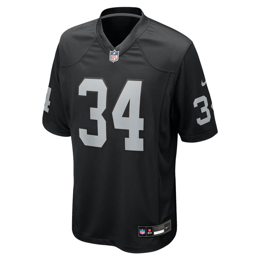 Men's Las Vegas Raiders Bo Jackson Nike Black Game Retired Player Jersey - Image 3