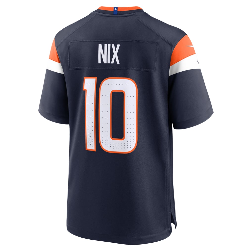 Men's Denver Broncos Bo Nix Nike  Navy Alternate Game Jersey - Image 4