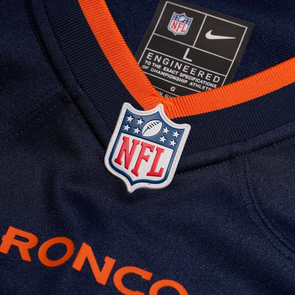 Men's Denver Broncos Bo Nix Nike  Navy Alternate Game Jersey - Image 5