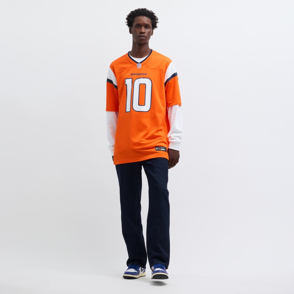 Men's Denver Broncos Bo Nix Nike Orange  Player Game Jersey - Image 7