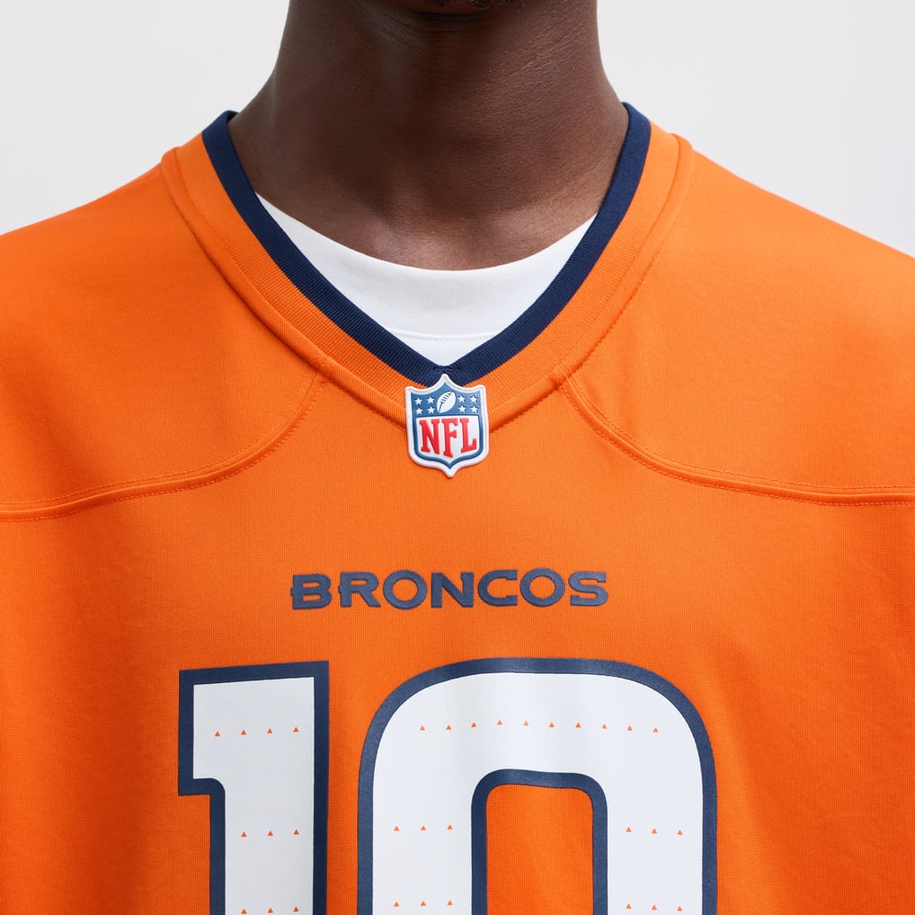 Men's Denver Broncos Bo Nix Nike Orange  Player Game Jersey - Image 8