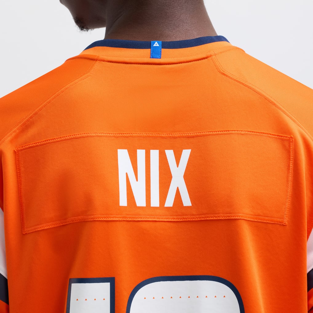 Men's Denver Broncos Bo Nix Nike Orange  Player Game Jersey - Image 9