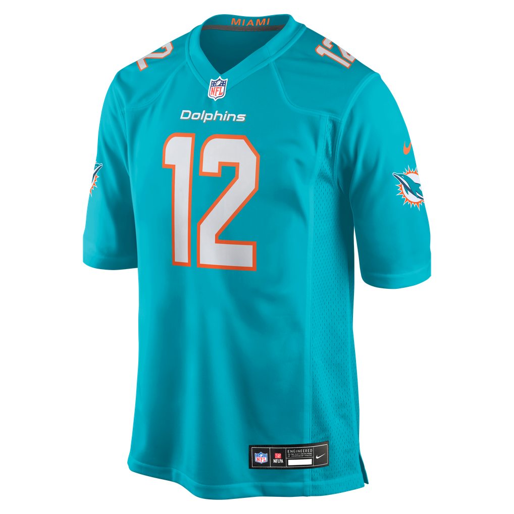 Men's Miami Dolphins Bob Griese Nike Aqua Game Retired Player Jersey - Image 3