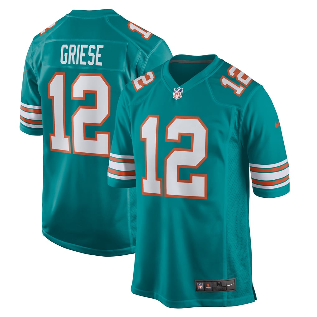 Men's Miami Dolphins Bob Griese Nike Aqua Retired Player Jersey - Image 2