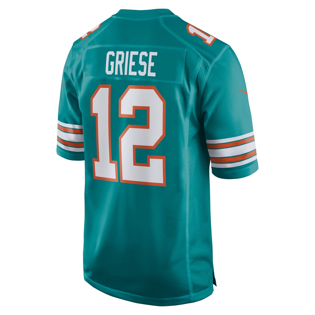 Men's Miami Dolphins Bob Griese Nike Aqua Retired Player Jersey - Image 4