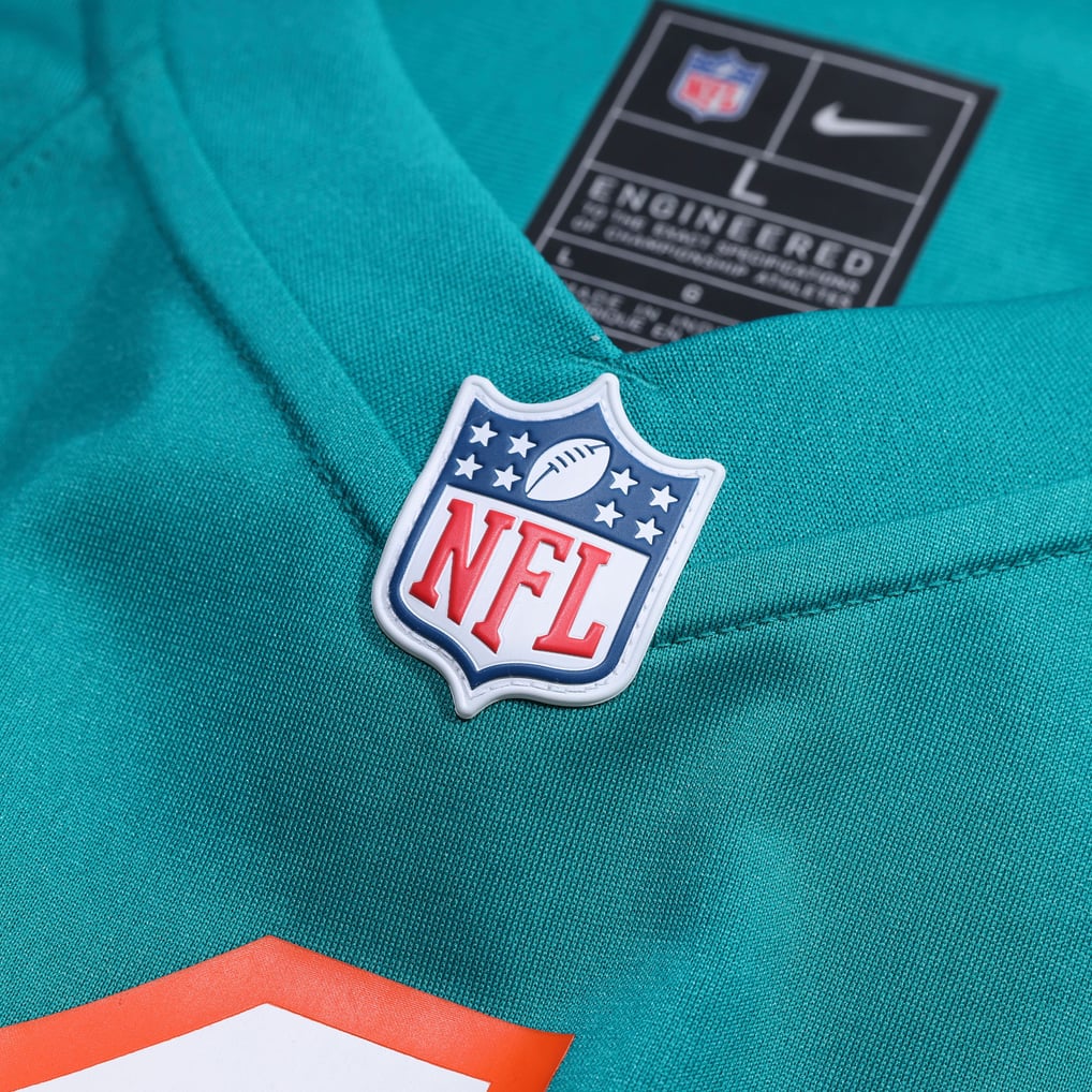 Men's Miami Dolphins Bob Griese Nike Aqua Retired Player Jersey - Image 5