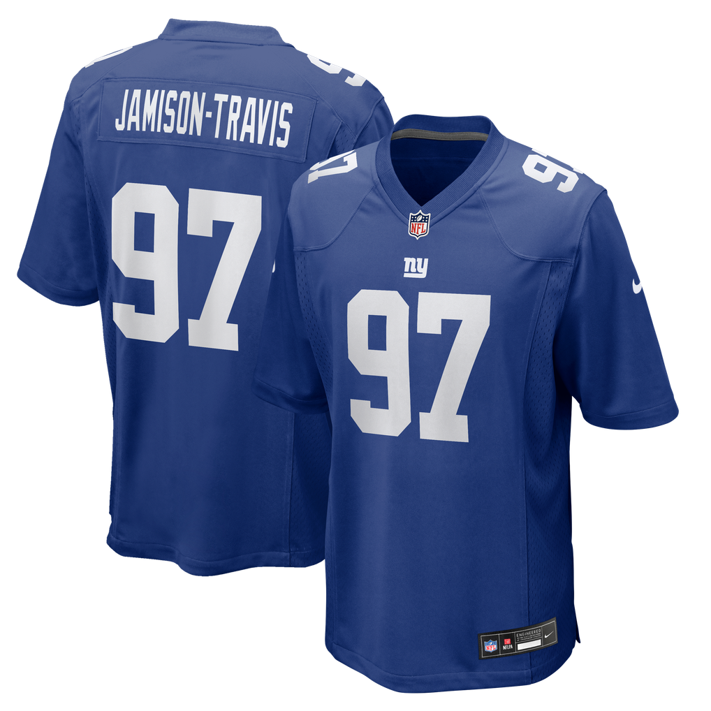 Men's New York Giants Bobby Jamison-Travis Nike Royal Team Game Jersey - Image 2