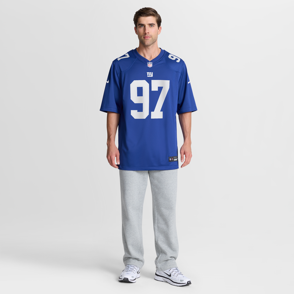 Men's New York Giants Bobby Jamison-Travis Nike Royal Team Game Jersey - Image 3