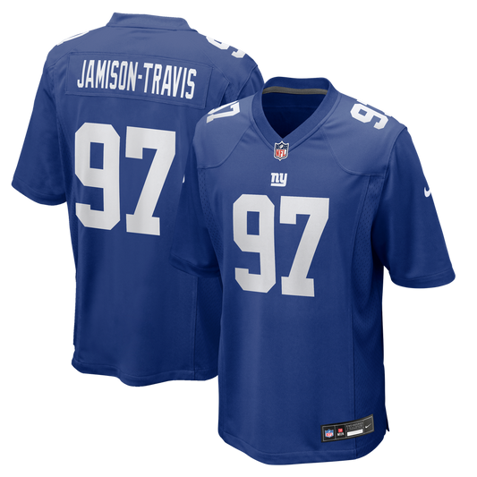 Men's New York Giants Bobby Jamison-Travis Nike Royal Team Game Jersey - Image 1