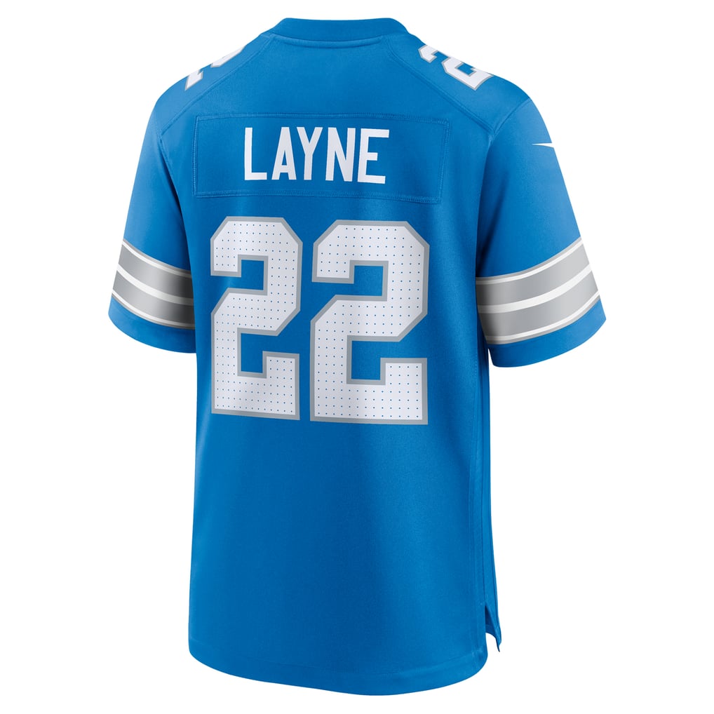 Men's Detroit Lions Bobby Layne Nike  Blue Retired Player Game Jersey - Image 4