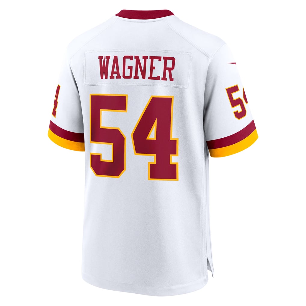 Men's Washington Commanders Bobby Wagner Nike White Game Super Bowl Era Jersey - Image 4