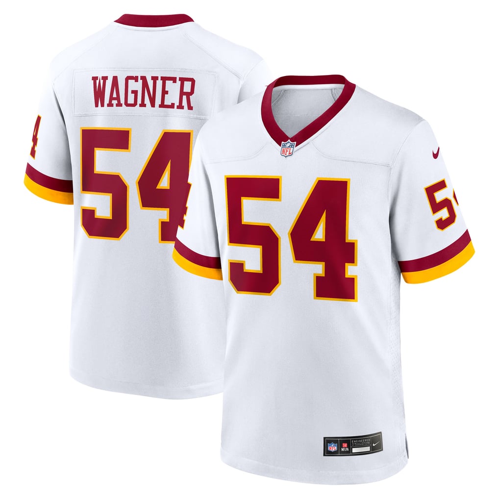 Men's Washington Commanders Bobby Wagner Nike White Game Super Bowl Era Jersey - Image 1