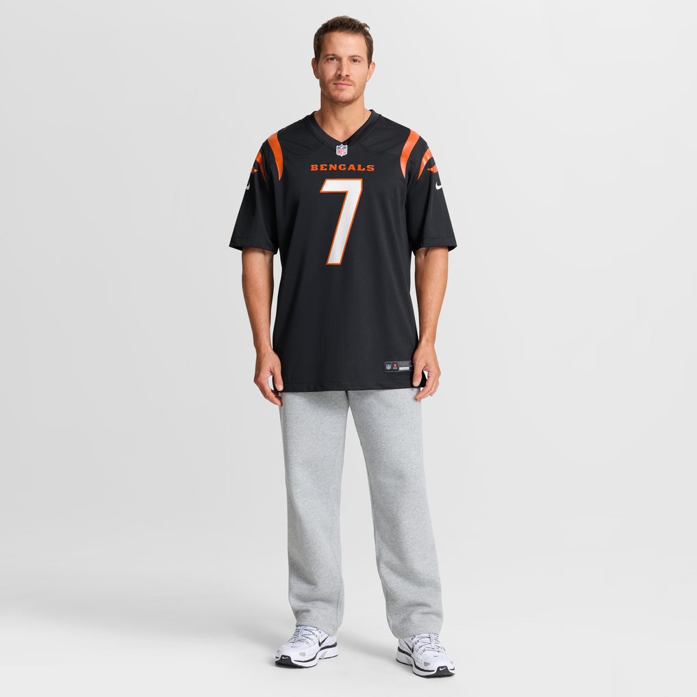 Men's Cincinnati Bengals Boomer Esiason Nike Black Retired Player Jersey - Image 8