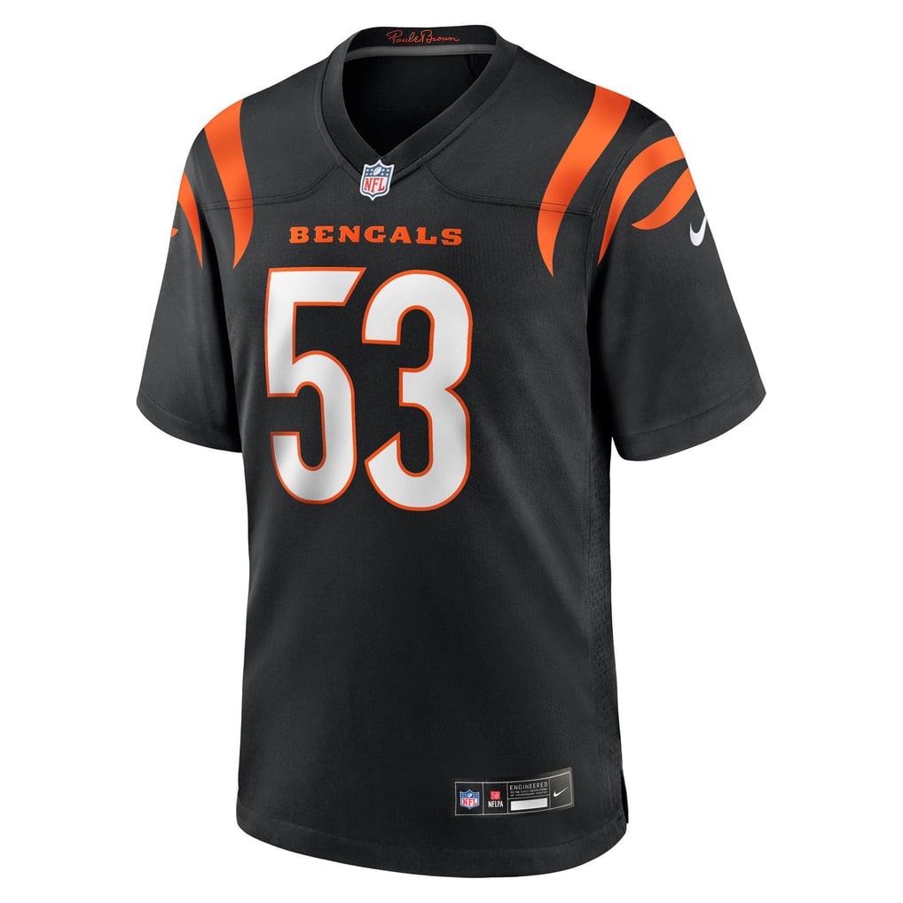 Men's Cincinnati Bengals Boye Mafe Nike Black Team Game Jersey - Image 3