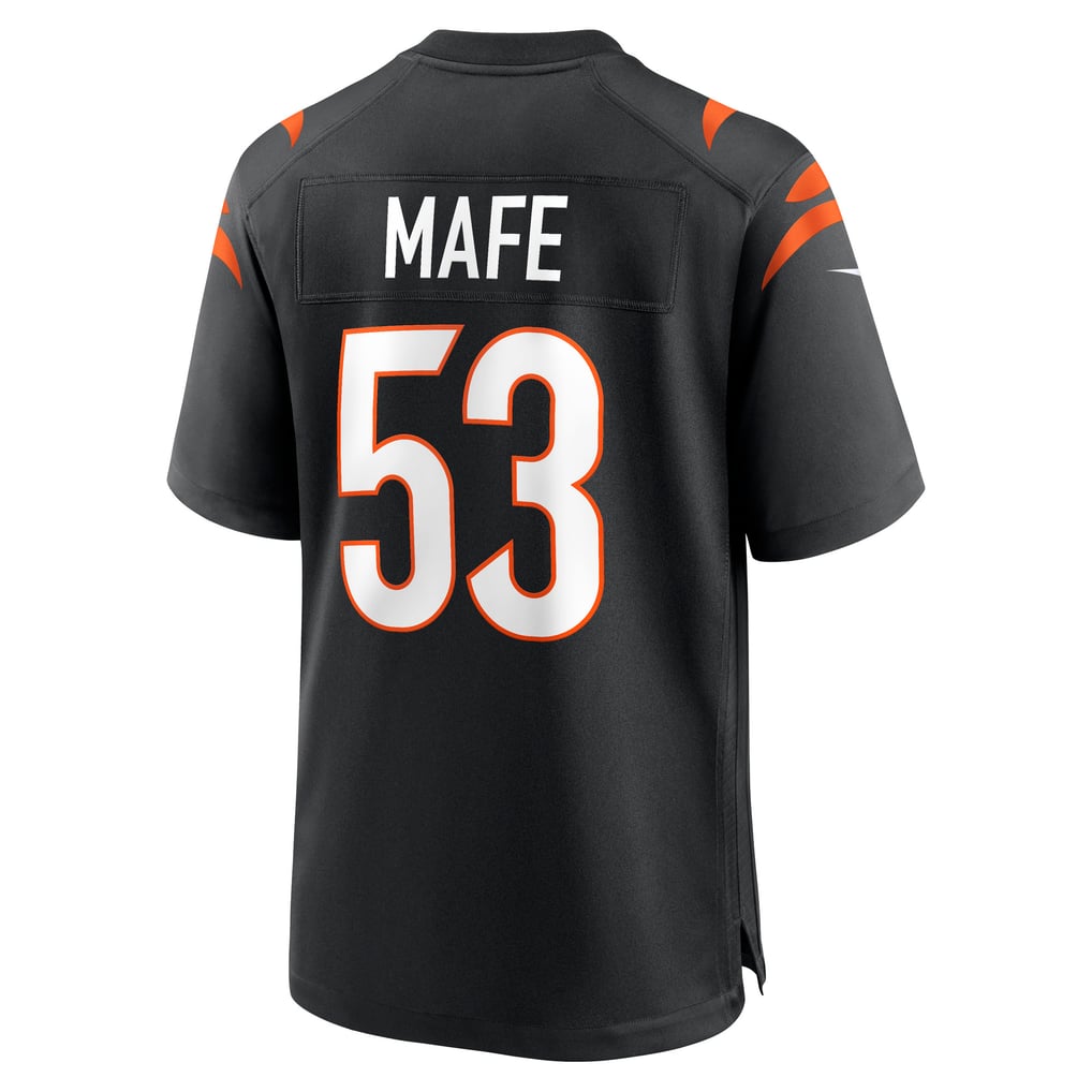 Men's Cincinnati Bengals Boye Mafe Nike Black Team Game Jersey - Image 4