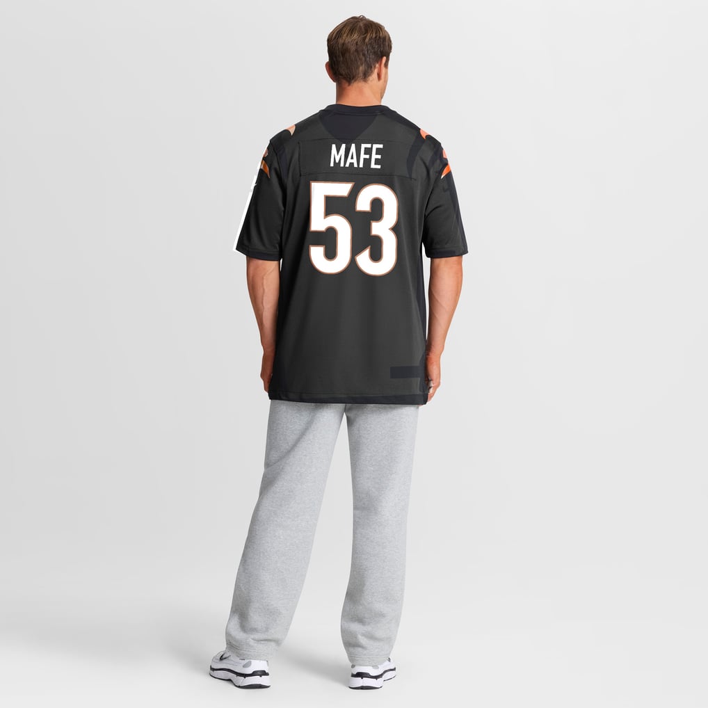 Men's Cincinnati Bengals Boye Mafe Nike Black Team Game Jersey - Image 6