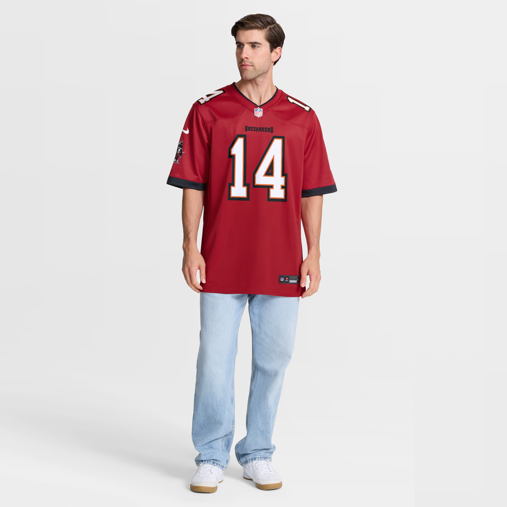 Men's Tampa Bay Buccaneers Brad Johnson Nike Red Game Retired Player Jersey - Image 8