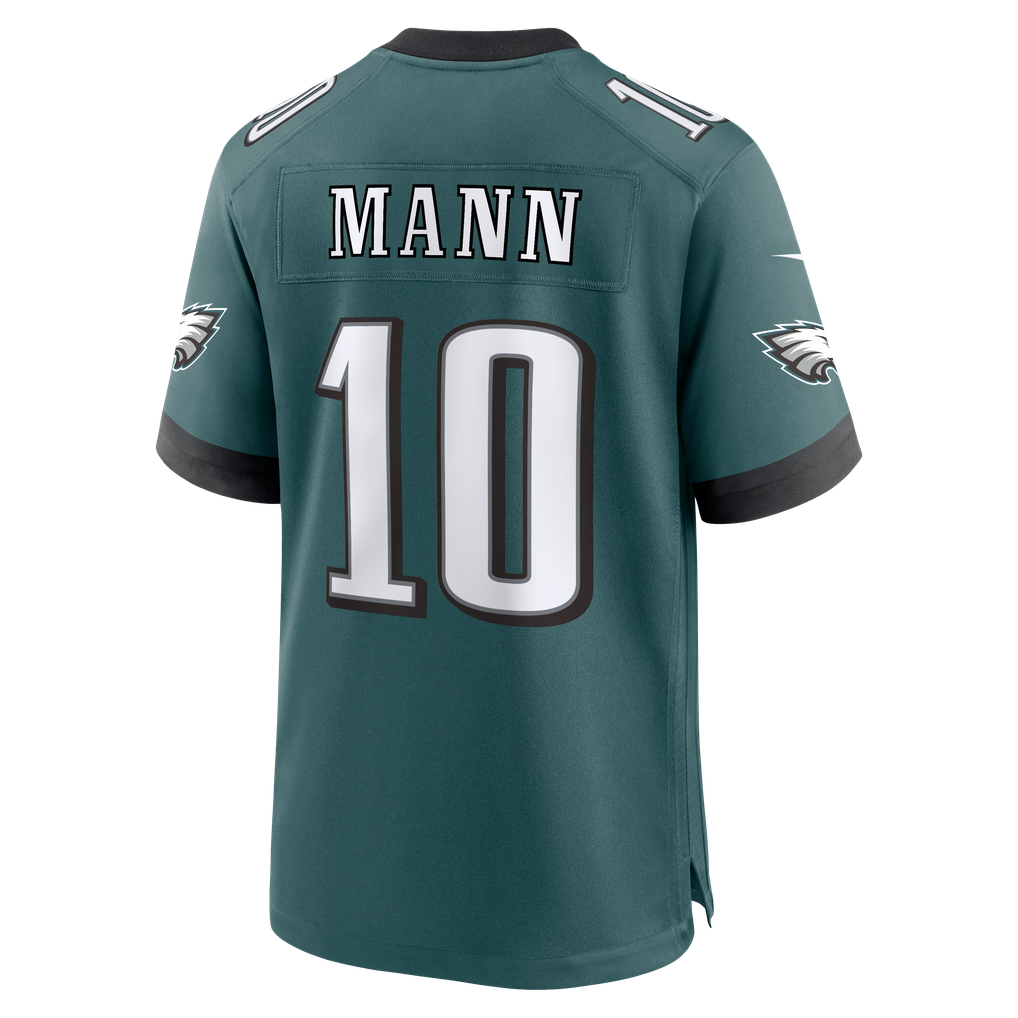 Men's Philadelphia Eagles Braden Mann Nike  Midnight Green Team Game Jersey - Image 4